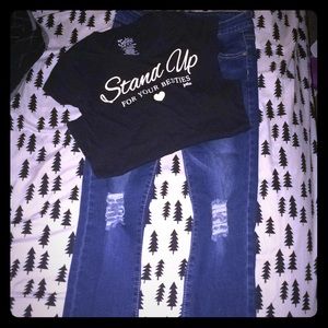 Girls size 8 outfit jeans and T-shirt